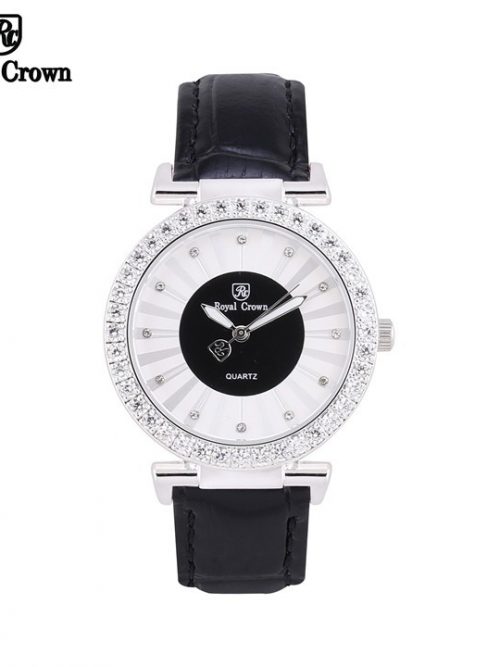 Đồng hồ nữ chính hãng Royal Crown 4611 dây da đen